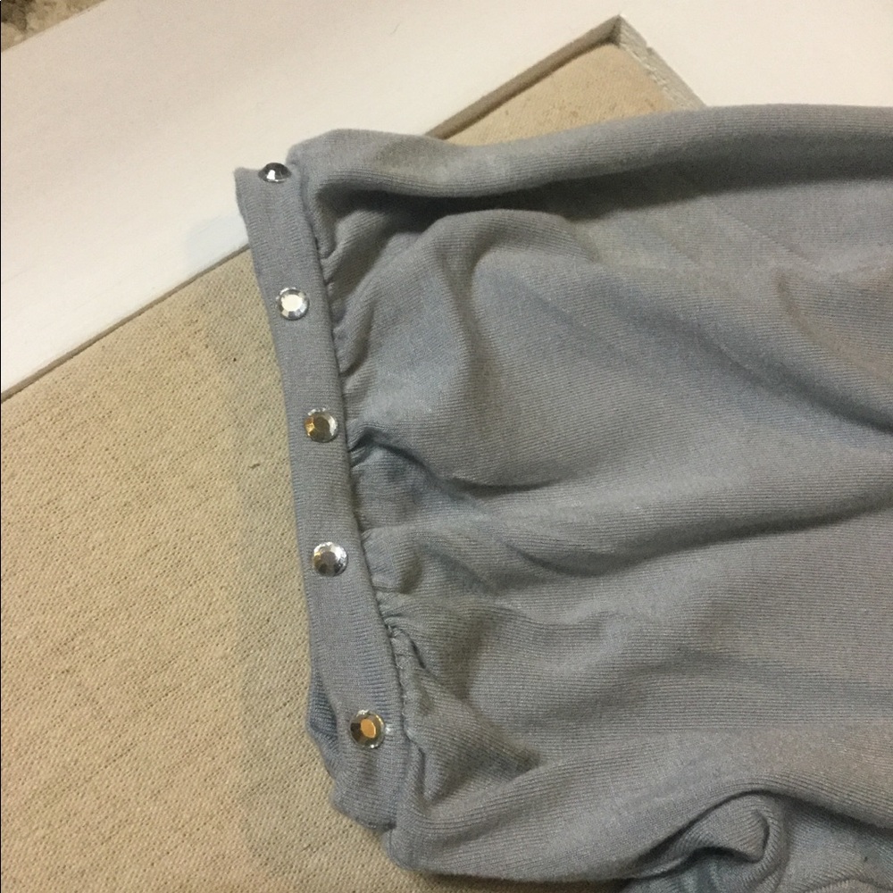 Gray Rhinestone Accented Top - Picture 3 of 5